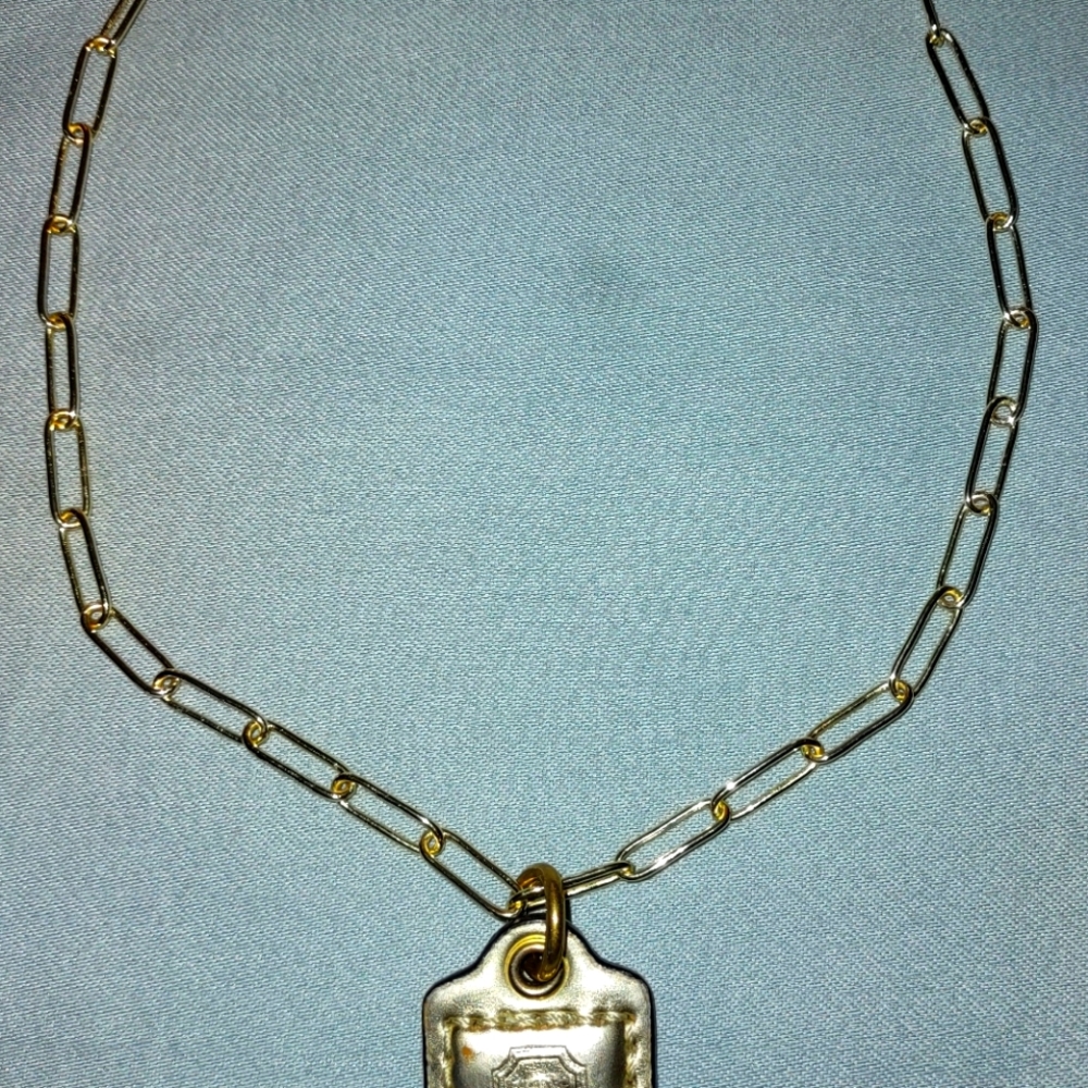 COACH DOG TAG YG CHOKER